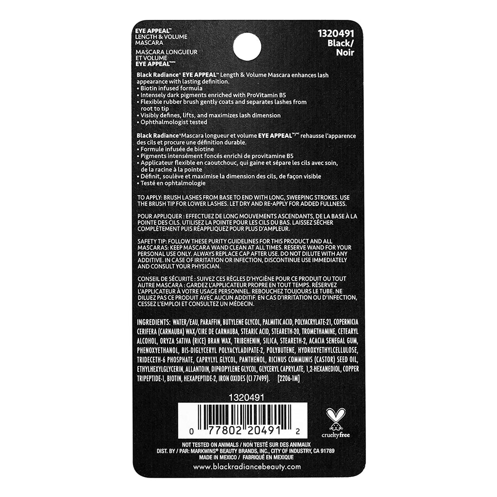 Eye Appeal™ Length &amp; Volume Mascara Black - Markwins BR