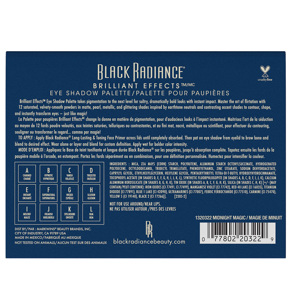 Brilliant Effects™ Eye Shadow Palette - Midnight Magic - Markwins BR