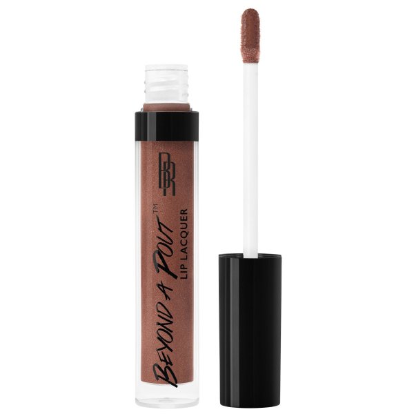Beyond A Pout Lip Lacquer - Extra Hot - Product front facing cap fastened, with white background