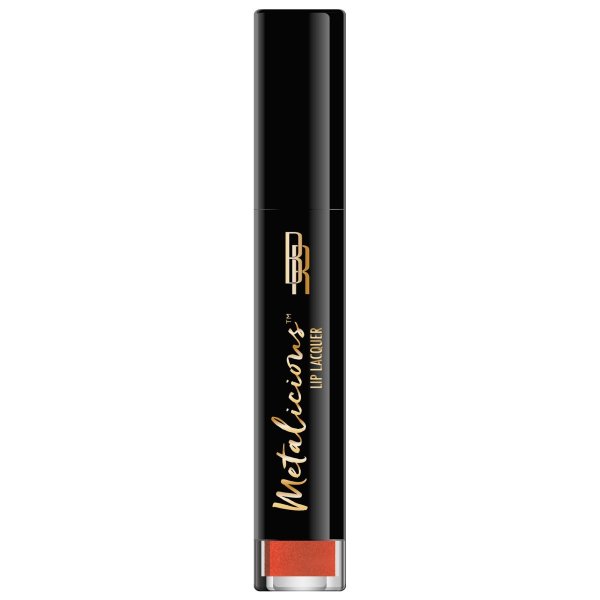 Metalicious Lip Lacquer - Top Secret - Product front facing with applicator along side, with no background