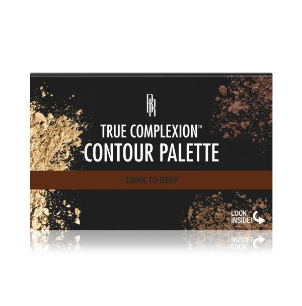 True Complexion Contour Palette - Dark To Deep - Product angle view open compact, with white background