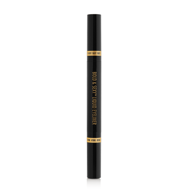 Bold & Sexy Black Liquid Eyeliner - Product front facing, no caps, with white background