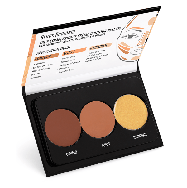 TRUE COMPLEXION CREME CONTOUR PALETTE - Light To Medium - Product top view opened on a white background