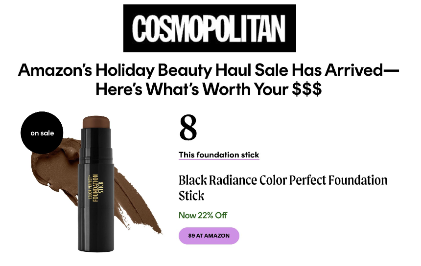 Image of article on Cosmopolitan